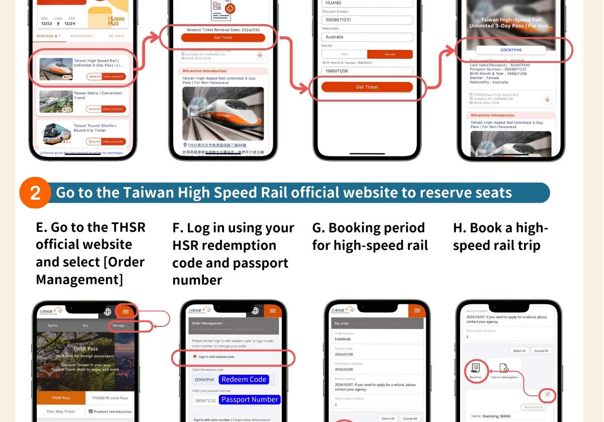 [Taiwan PASS] Tren de Alta Velocidad + MRT + Autobús Turístico de Taiwán